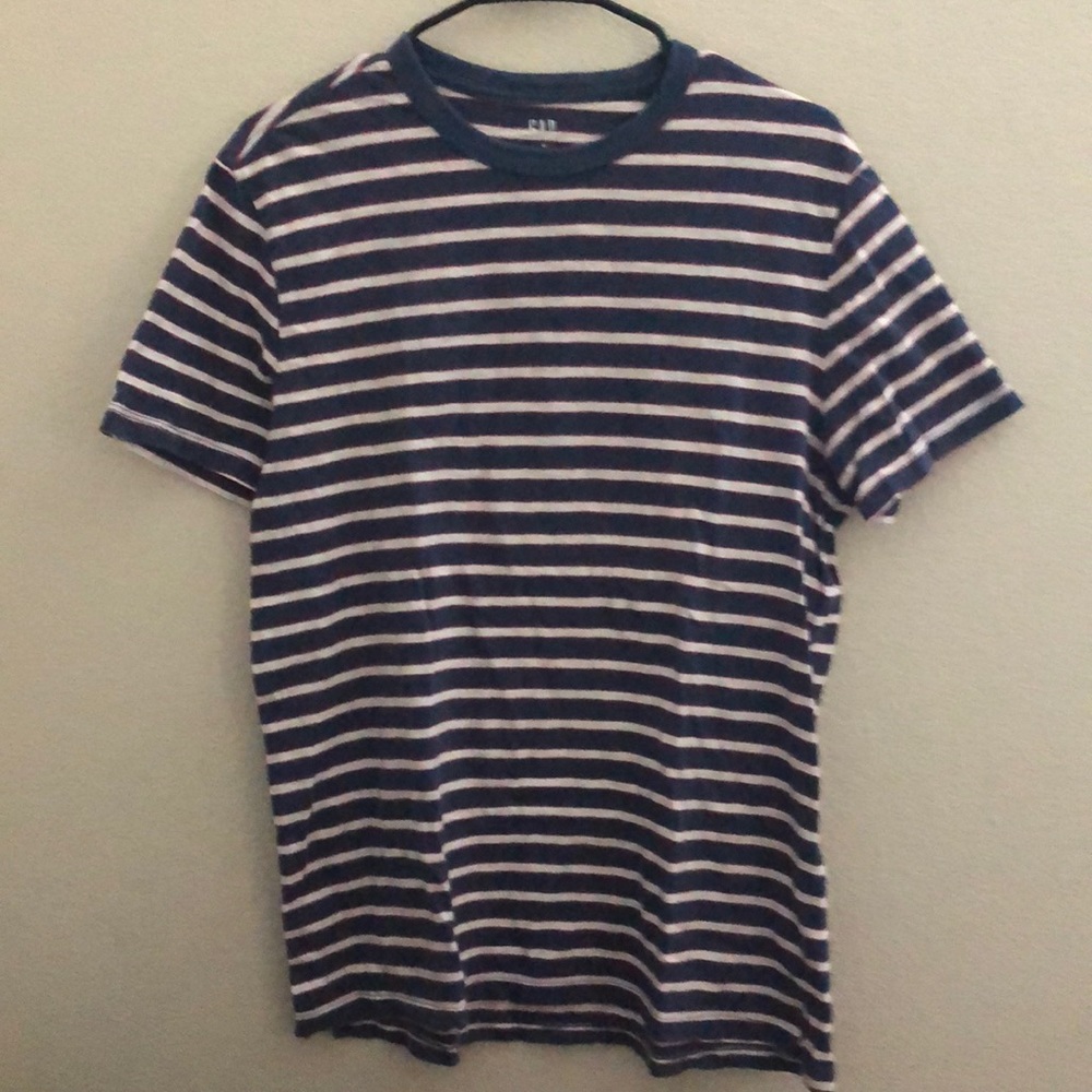 Gap Blue/White/Red Striped T-Shirt